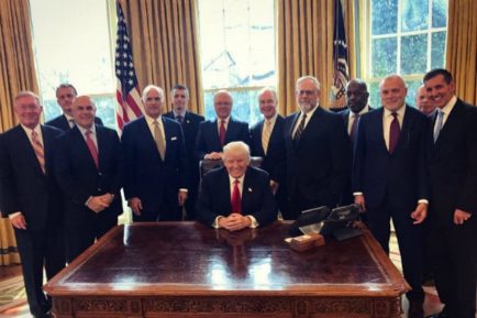 Trump meeting with Health insurer CEOs in 2017.