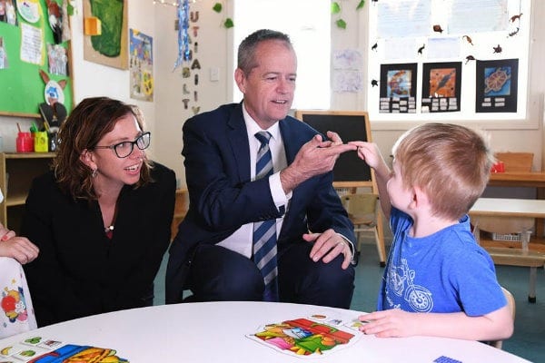 Bill Shorten wants to subsidise pre-school for three year olds