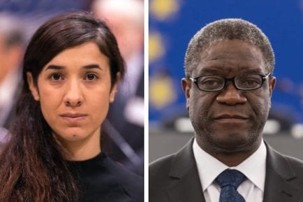 Nadia Murad and Denis Mukwege