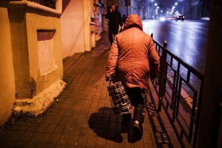 woman on street