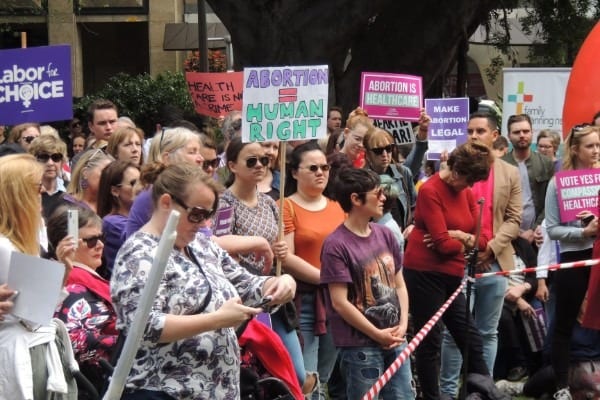 pro-choice rally