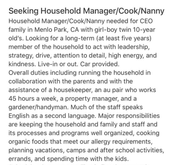 household manager