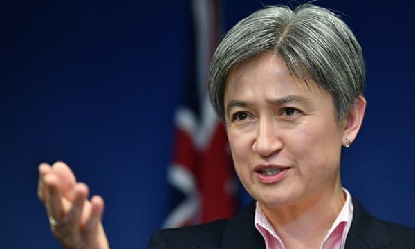 Desperate to ensure political survival': Penny Wong on Morrison's China  tactics