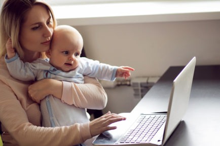 cost of having a baby. Working from home.