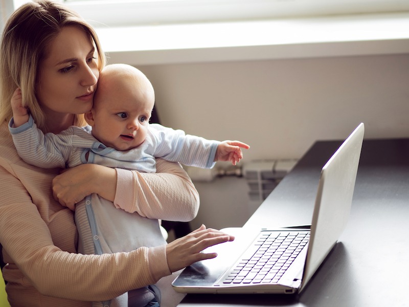 cost of having a baby. Working from home.