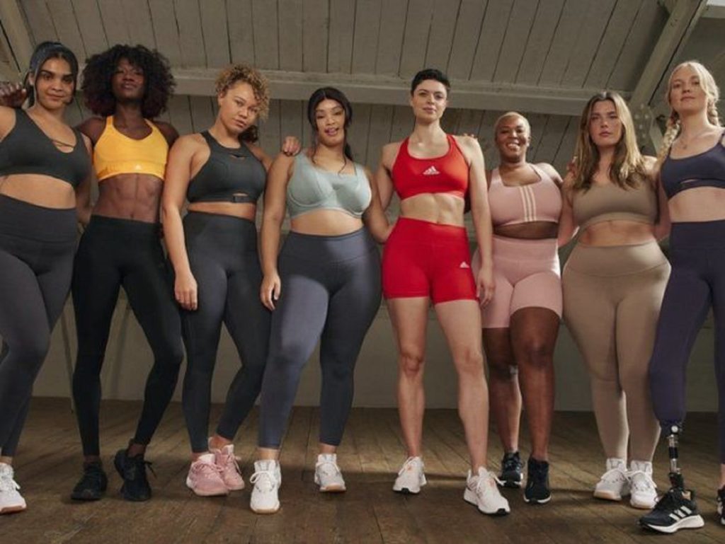 New Adidas advertisement banned for showing bare breasts, theadidas sports  bras bare breasts ad 