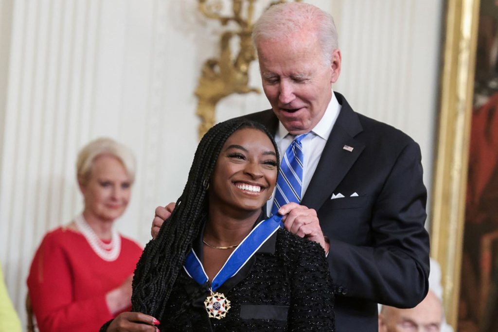 Olympic gymnast Simone Biles