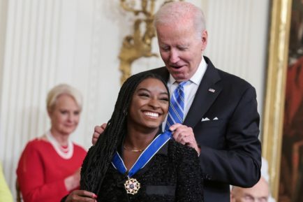 Olympic gymnast Simone Biles