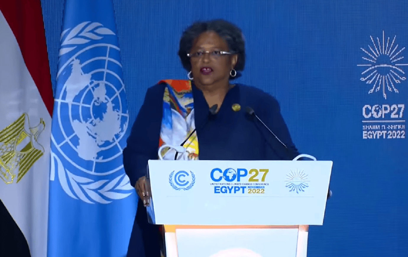 Barbados PM Mia Mottley Warns There Could Be 1 Billion Climate Refugees   Mia Mottley 