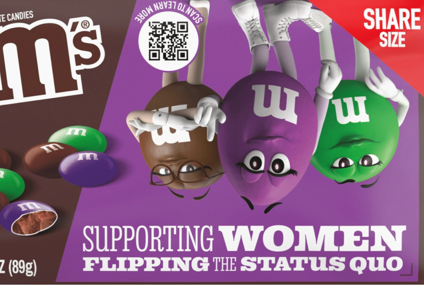 Fans will flip over new packs of M&M's candy that celebrate women