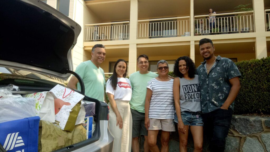 Lorna Gordon with family, friends and fellow Lions Club members