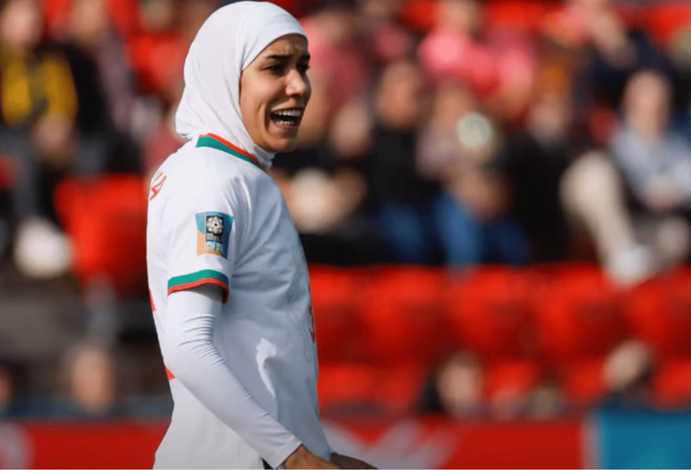 First time hijab is worn in World Cup match by Nouhaila Benzina