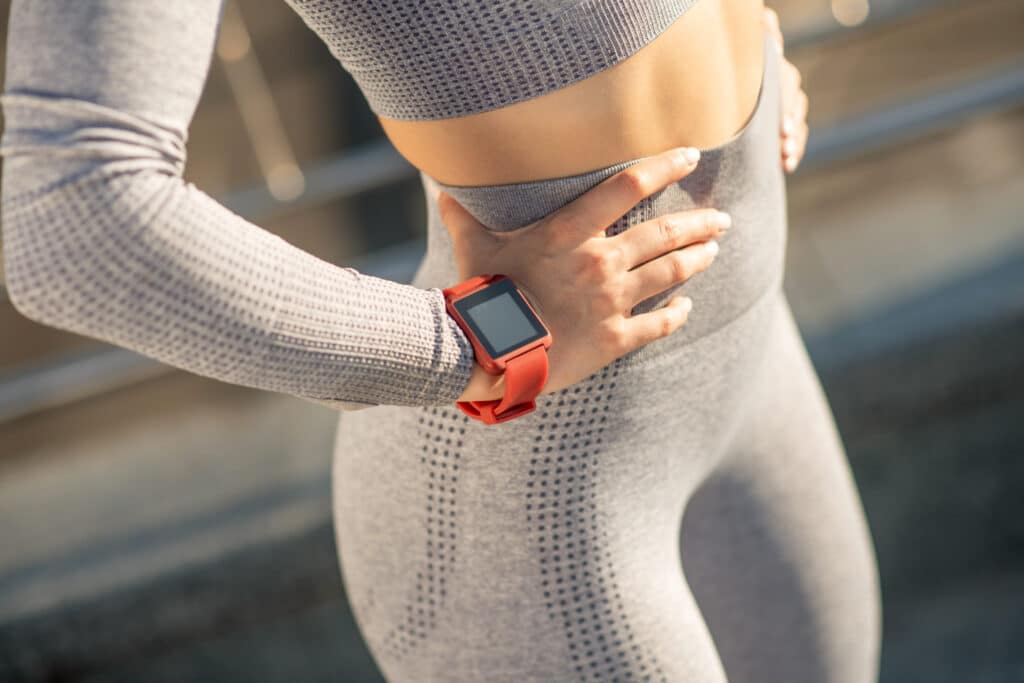 Female model wearing activewear (stock image)