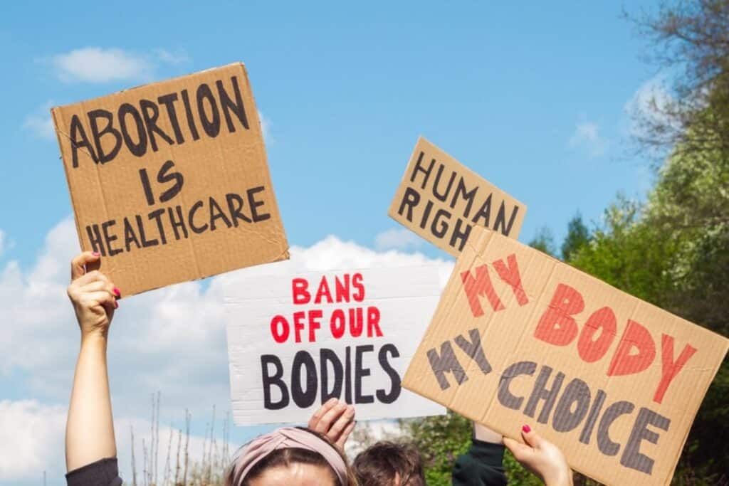 Abortion protests (stock image)