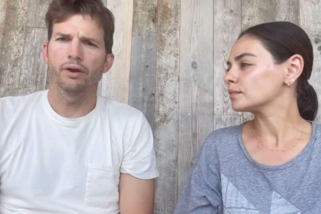 Ashton Kutcher and Mila Kunis apologise in Instagram video.