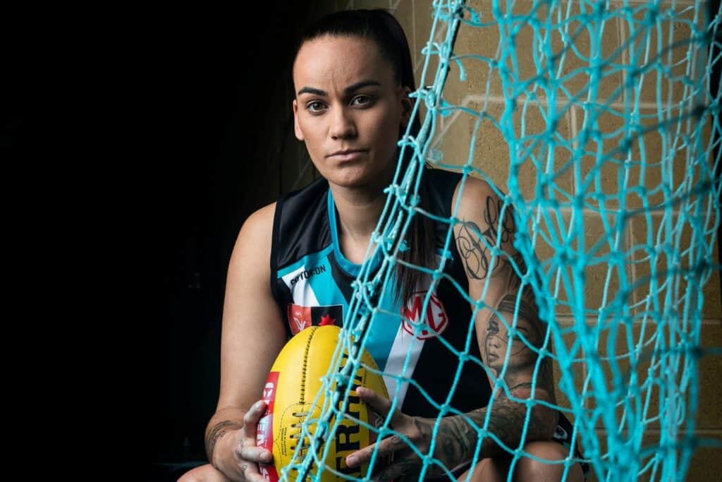 Gemma Houghton from Port Adelaide FC.