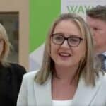 Victorian Premier Jacinta Allan at press conference in Melbourne