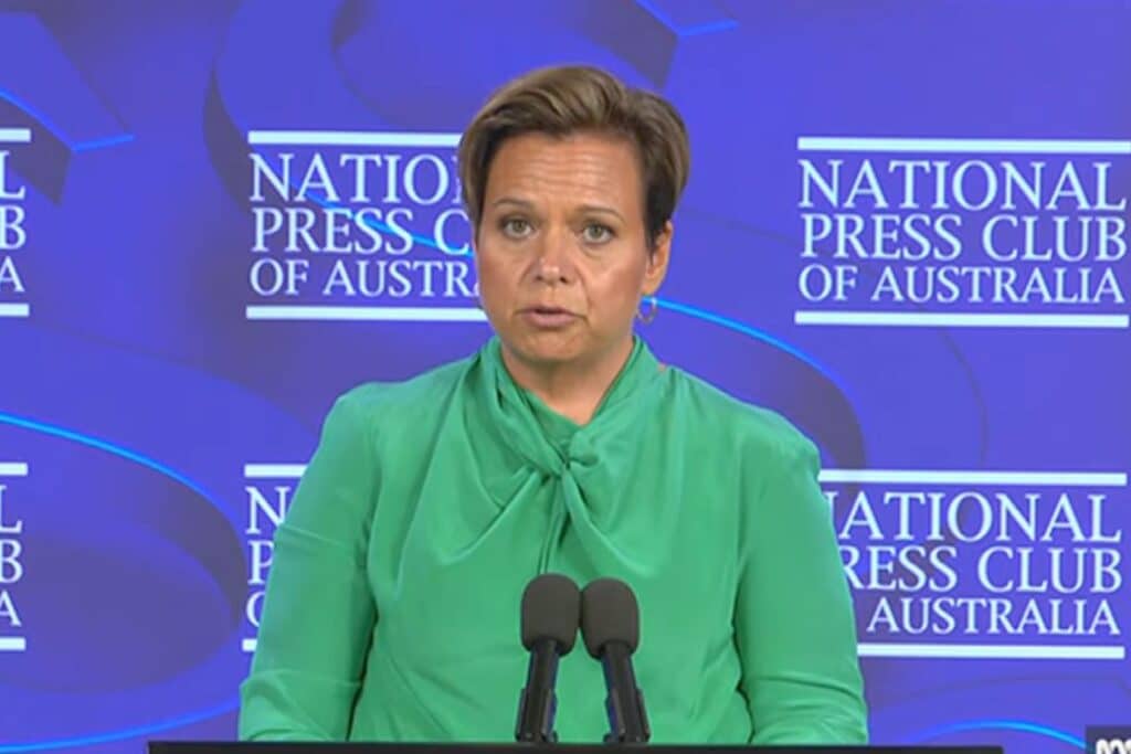Michelle Rowland at the National Press Club
