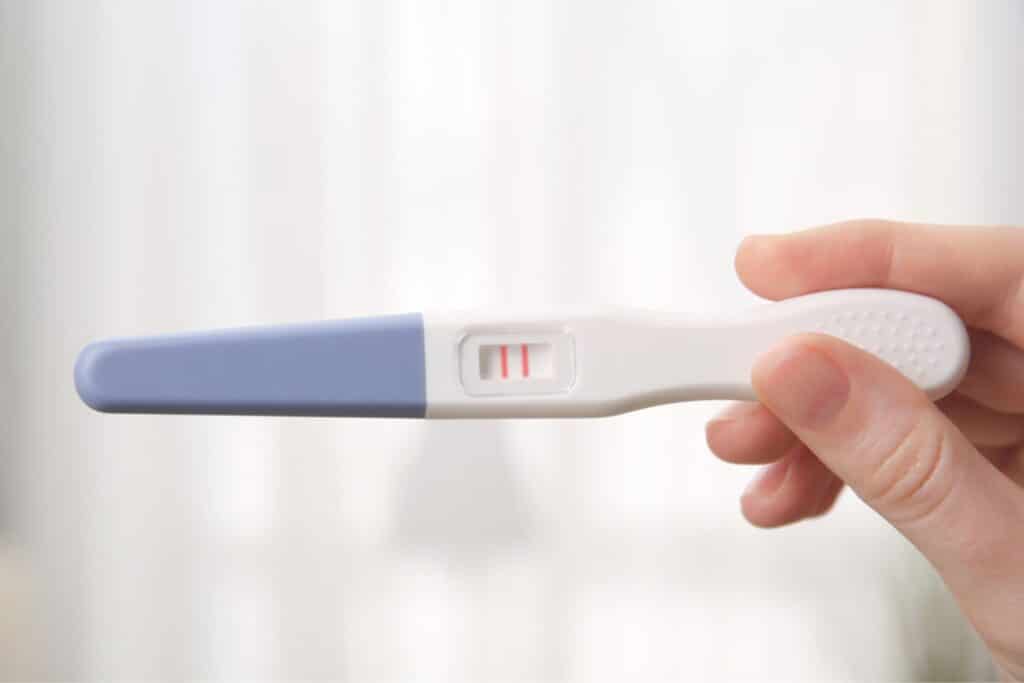 Positive pregnancy test