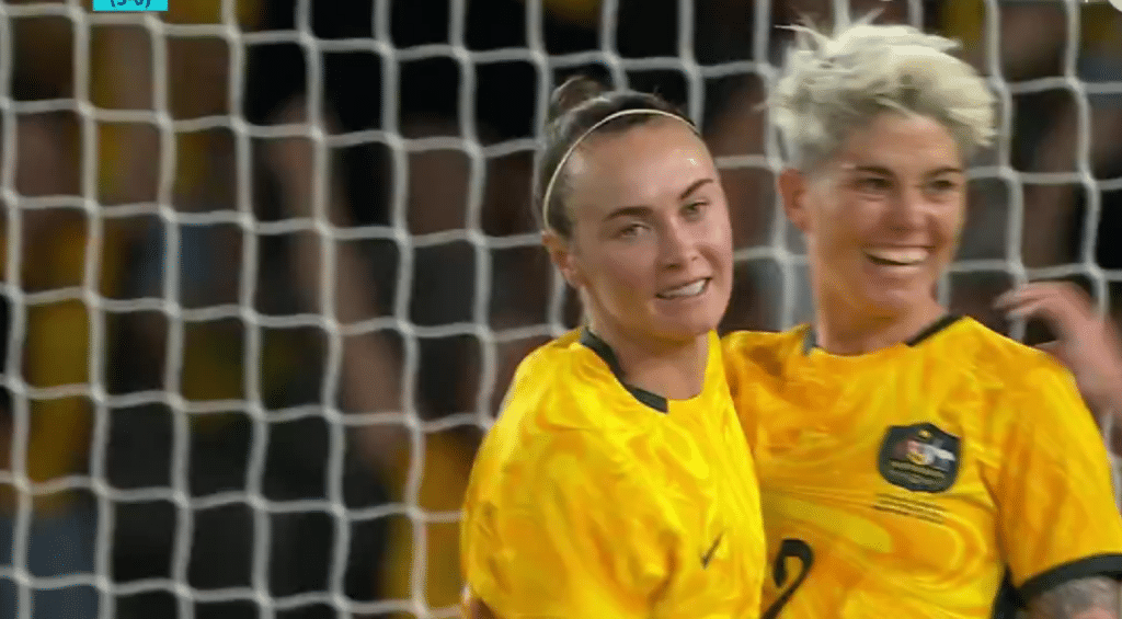 Matildas qualify for Paris Olympics with huge 100 win over Uzbekistan