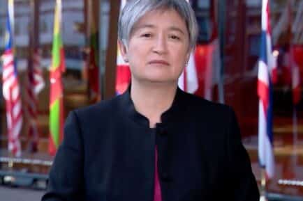 Penny Wong speaking on the Today show