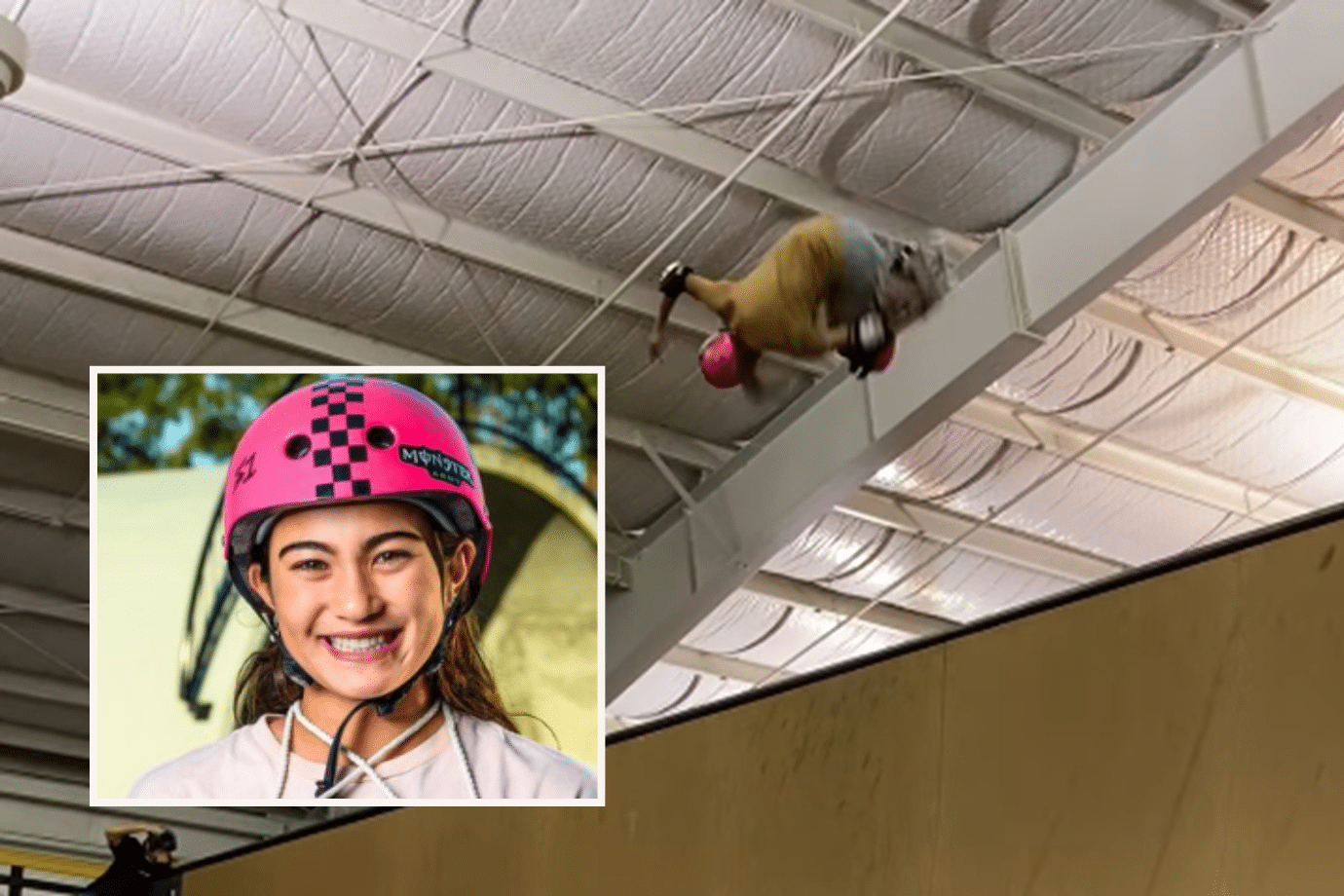 Skater Arisa Trew, 14, becomes first female to land the 900 trick