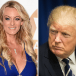 Stormy Daniels and Donald Trump. Donald Trump guilty.