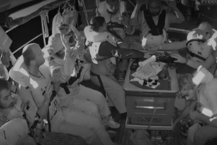 Madleen boat Screenshot BBC video