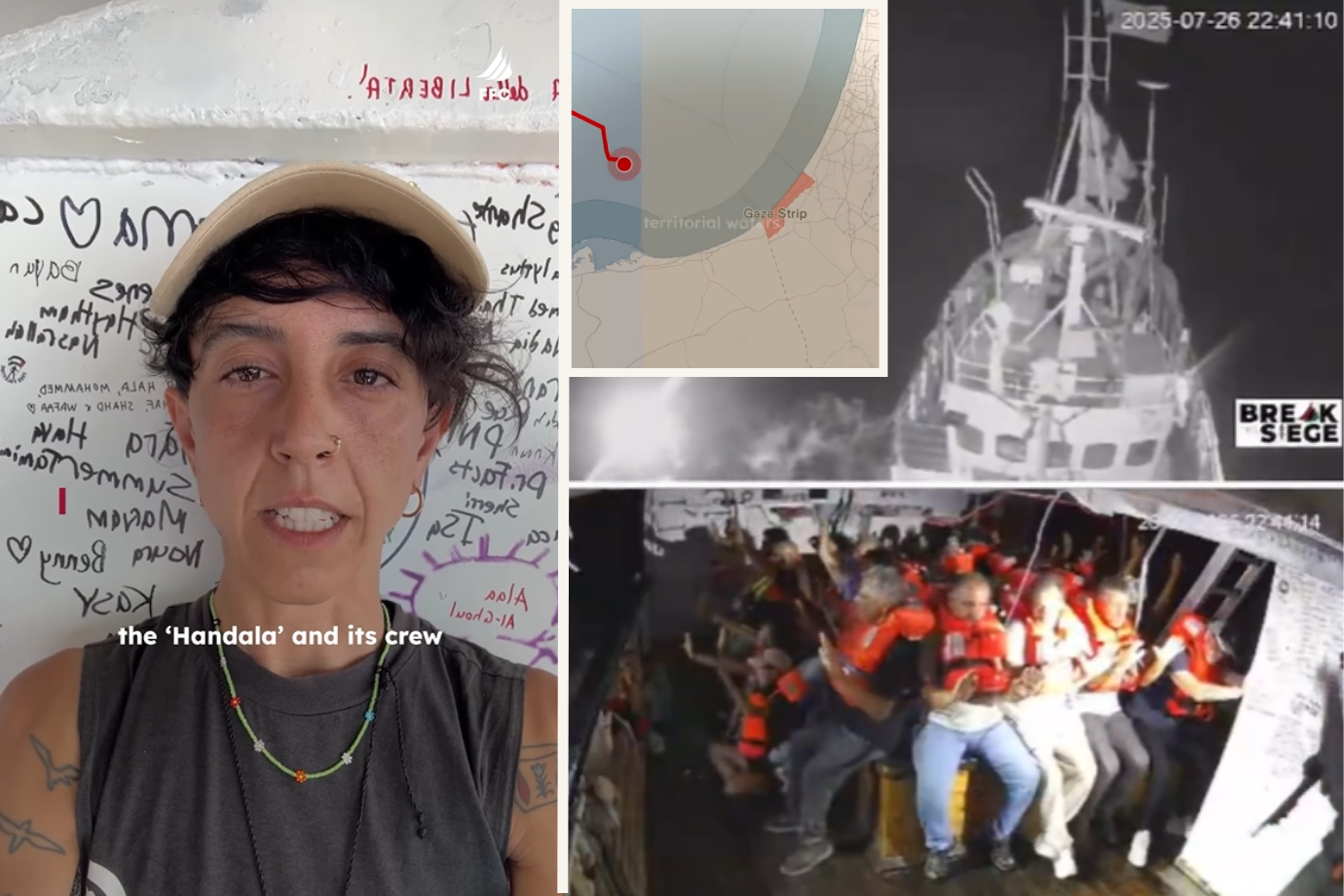 Gaza-bound aid boat carrying activists, including two Australians, intercepted by Israel