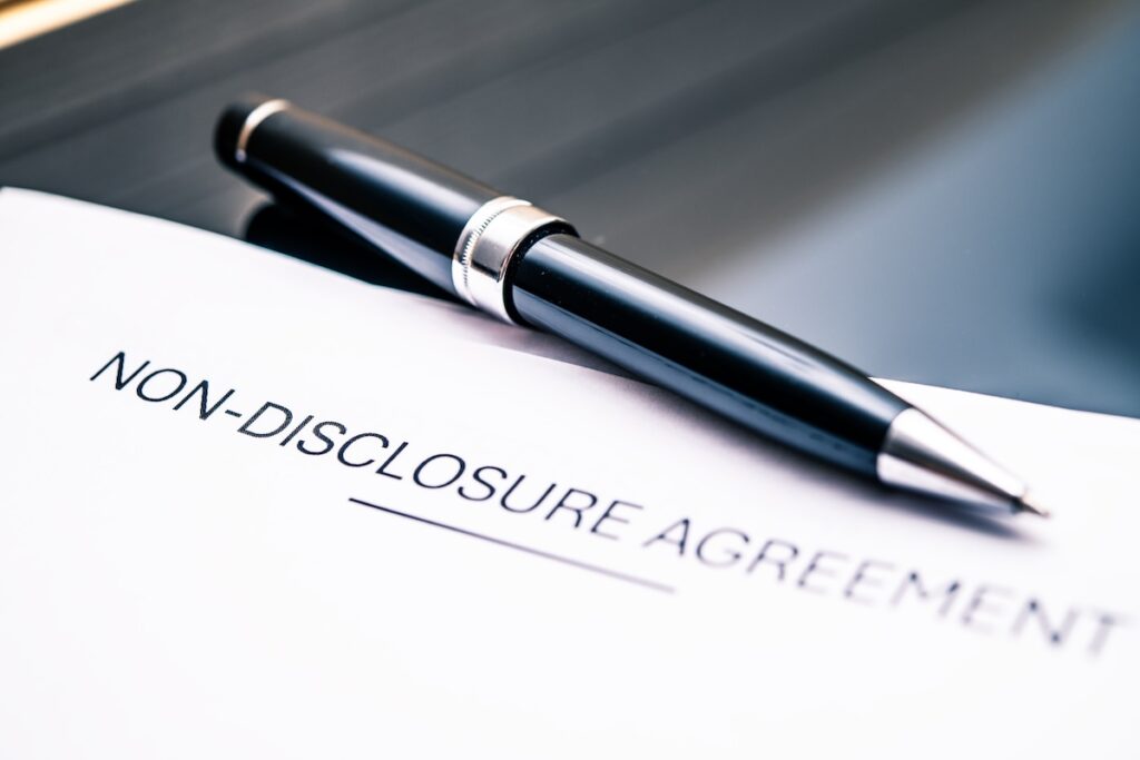 NDAs and signing non disclosure agreements