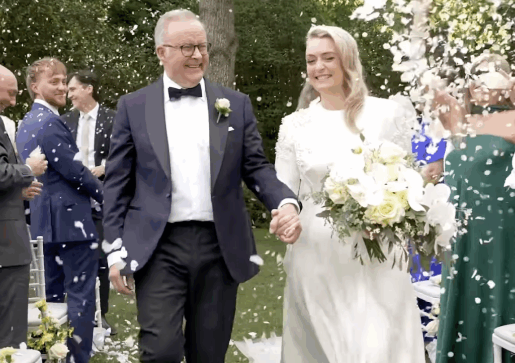 Anthony Albanese and Jodie Haydon wedding