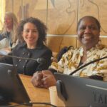 C:\Users\Megan\Desktop\Director & Producer Yaara Bou Melhem & Banjima Traditional Owner Johnnell Parker at the UN Human Rights Council, Geneva, Switzerland .jpg