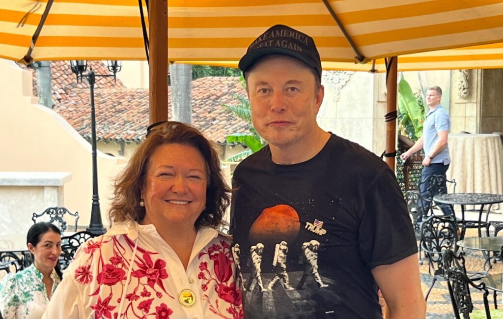 Gina Rinehart and Elon Musk