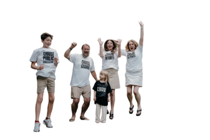 Aleta Moriarty and family